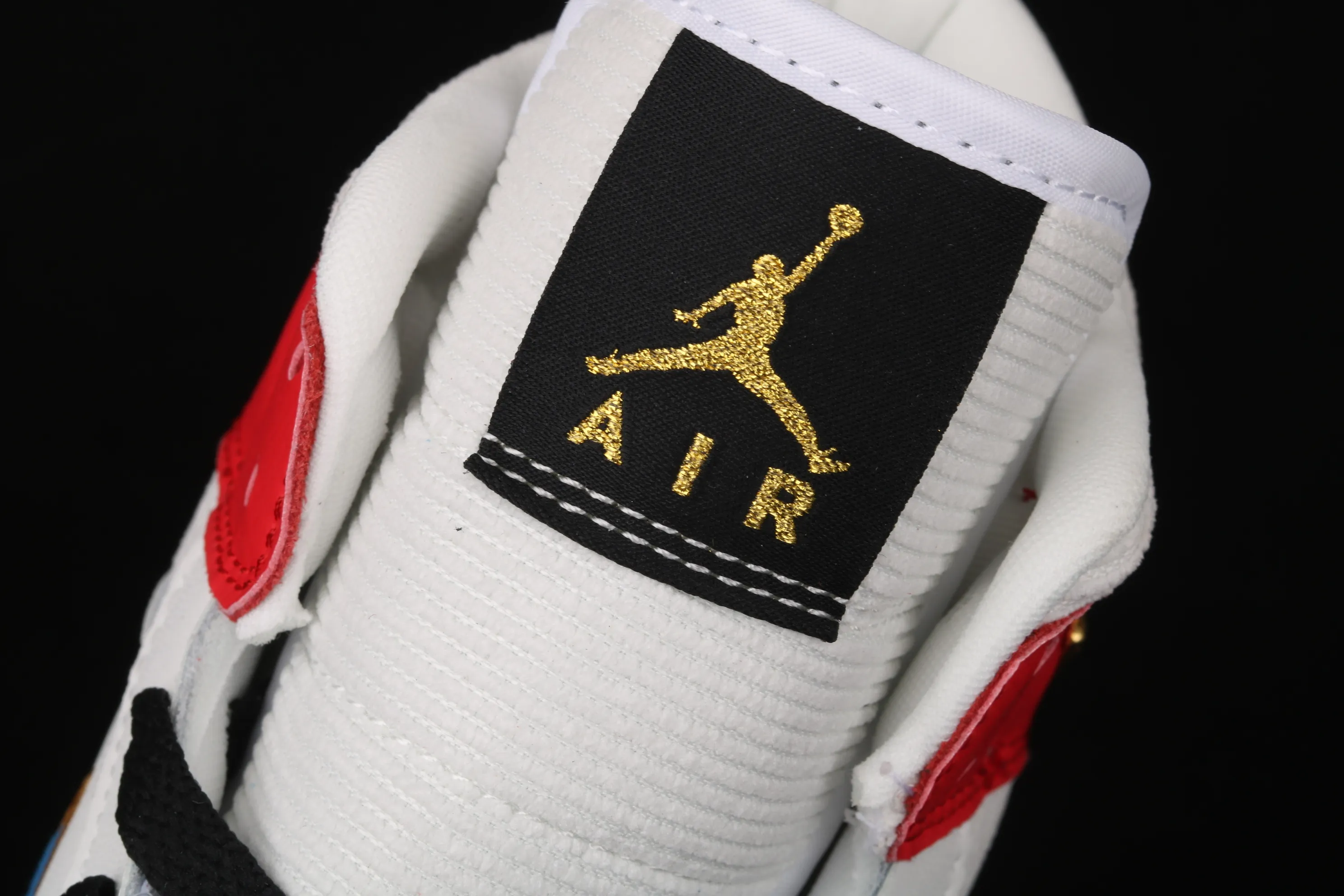 All categories Air Jordan Jordan series basketball shoes Air Jordan 1 Mid Air Jordan 1 Mid AJ1 Joe 1 colorful stitching metal flying wings DC1426-100